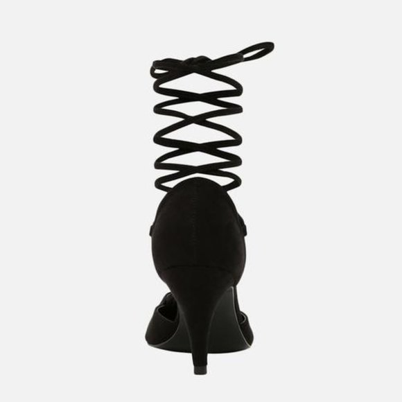 Call It Spring Black Coltona Lace Up Heels - Picture 4 of 7